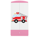 Kocot Kids, Babydreams, szafa, różowa, straż pożarna, 181.2-52-90 cm