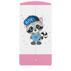 Kocot Kids, Babydreams, szafa, różowa, szop, 181.2-52-90 cm