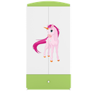 Kocot Kids, Babydreams, szafa, zielona, jednorożec, 181.2-52-90 cm