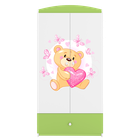 Kocot Kids, Babydreams, szafa, zielona, miś motylki, 181.2-52-90 cm