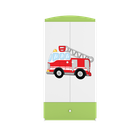Kocot Kids, Babydreams, szafa, zielona, straż pożarna, 181.2-52-90 cm