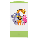 Kocot Kids, Babydreams, szafa, zielona, ZOO, 181.2-52-90 cm