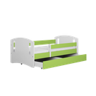 Kocot Kids, Classic 2, łóżko z szufladą i materacem, zielone, 80-160 cm