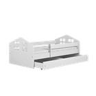 Kocot Kids, Kacper, łóżko z materacem, białe, 80-140 cm
