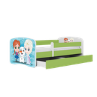 Kocot Kids, Kraina Lodu, Babydreams, łóżko, zielone, 80-160 cm