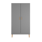 Kocot Kids, Kubi, szafa, szary, 184-55-100 cm