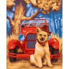 Koh-i-Noor, malowanie po numerach, Piesek w kapeluszu, 40-50 cm