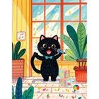 Koh-i-Noor, malowanie po numerach, Śpiewający Kotek, 40-50 cm