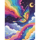 Koh-i-Noor, malowanie po numerach, Tęczowy Motyl, 40-50 cm