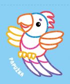 Koloruję bez wychodzenia poza linię. Brokatowy obrys. Z kotkiem