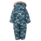 Kombinezon chłopięcy z kapturem, turkusowy, samochody, Lenne