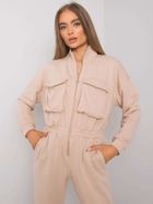 Kombinezon damski, beżowy, Ex Moda