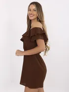 Kombinezon damski, brązowy, Italy Moda