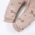 Kombinezon przejściowy chłopięcy z kapturem, beżowy, Eevi