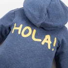 Kombinezon przejściowy chłopięcy z kapturem, granatowy, Eevi