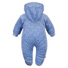 Kombinezon przejściowy chłopięcy z kapturem, niebieski, Eevi