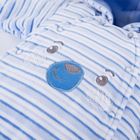 Kombinezon przejściowy chłopięcy z kapturem, ocieplany, niebieski, Eevi