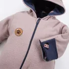 Kombinezon przejściowy dziecięcy z kapturem, beżowy, Eevi