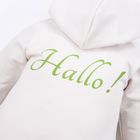 Kombinezon przejściowy dziecięcy z kapturem, ecru, Eevi