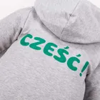 Kombinezon przejściowy dziecięcy z kapturem, szary, Eevi