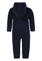 Kombinezon przejściowy dziewczęcy z kapturem, ocieplany, granatowy, Kanz