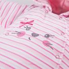 Kombinezon przejściowy dziewczęcy z kapturem, ocieplany, różowy, Eevi