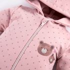 Kombinezon przejściowy dziewczęcy z kapturem, różowy, Eevi