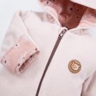 Kombinezon przejściowy dziewczęcy z kapturem, różowy, Eevi