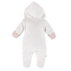 Kombinezon przejściowy niemowlęcy z kapturem, ecru, Eevi