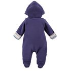 Kombinezon przejściowy niemowlęcy z kapturem, granatowy, Eevi