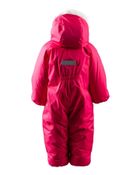 Kombinezon zimowy dziewczęcy z kapturem, różowy, Lenne