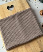 Komin dziecięcy, sweterkowy, brązowy, Iltom