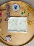 Komin dziewczęcy, prążkowany, ecru, Iltom