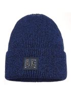 Komplet chłopięcy, Czapka, Komin, niebieski, Ambra