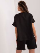 Komplet damski, czarny, Lakerta