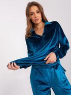 Komplet damski, turkusowy, Lakerta