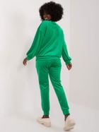 Komplet damski, welurowy, zielony, Italy Moda