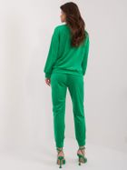 Komplet damski, welurowy, zielony, Italy Moda