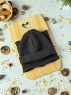 Komplet dziecięcy, Czapka, Komin, czarny, Iltom