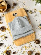 Komplet dziecięcy, Czapka, Komin, szary, Iltom