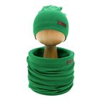 Komplet dziecięcy, Czapka, Komin, zielony, Nicol