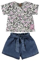 Komplet dziewczęcy, Bluzka z krótkim rękawem, Szorty, mix, Up Baby