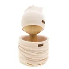 Komplet dziewczęcy, Czapka, Komin, beżowy, Nicol