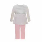 Komplet dziewczęcy, Tunika, Legginsy, różowy, Kanz
