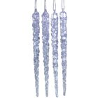 Koopman, sople lodu, opalizujące dekoracja, wisząca, 30 cm, 4 szt.