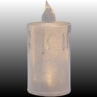 Koopman, świeca dekoracyjna, transparentna, ciepły biały, 1 LED, 10,5 cm