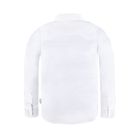 Koszula chłopięca z długim rękawem, biała, Kanz