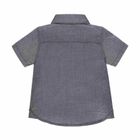 Koszula chłopięca z krótkim rękawem, szara, Kanz