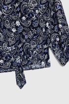 Koszula damska, granatowa, Moodo