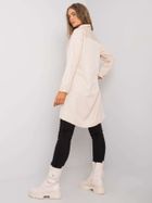 Koszula damska z długim rękawem, beżowa, Ex Moda